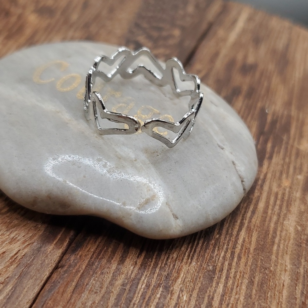 R762 adjustable band flower wreath ring‎